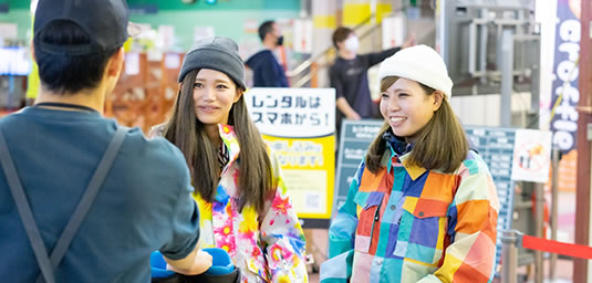 レンタル品受け取りイメージ